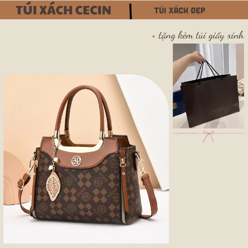 Túi xách Trung Niên Cao cấp mẫu mới về/ Túi xách công sở đẹp. Phù hợp làm túi tặng mẹ cô dì CECIN